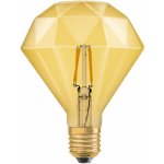 Osram LED žárovka Vintage, 4 W, 470 lm, teplá bílá, E27 VINTAGE 1906 LED CL DIAMOND FIL GO – Hledejceny.cz