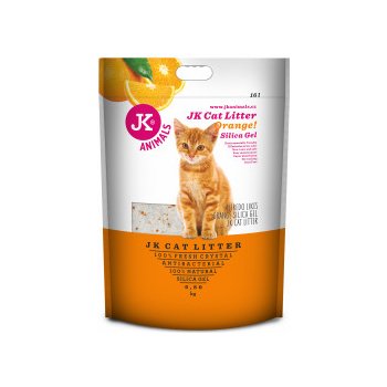 JK Animals Litter Silica gel orange kočkolit 6,8 kg/16 l