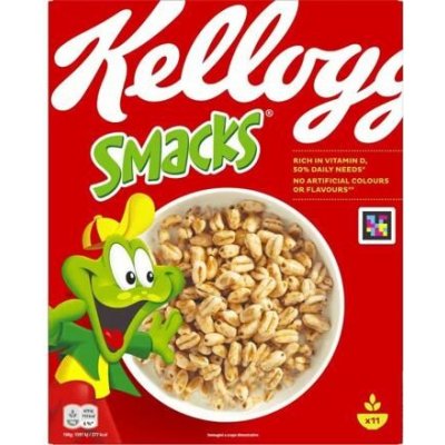 Kellogg's Smacks cereální pšeničné pukance 330 g – Zbozi.Blesk.cz
