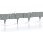 Prosperplast Zahradní palisáda Garden Stone 18,6 cm x 3,9 m šedá 5 ks – Sleviste.cz