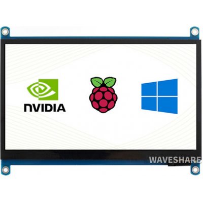 Waveshare 7" LCD (H) displej, 1024×600, IPS, HDMI, kapacitní – Zboží Živě