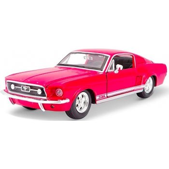 Maisto Ford Mustang GT 1967 červená 1:24