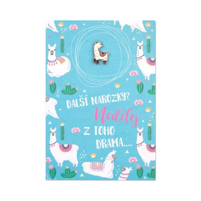 Albi Přání s broží - Lama – Zboží Dáma