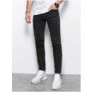 Ombre Clothing pánské džíny Skinny Fit Thinrin černá P1062