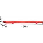 G.Gastro Krájecí deska pro řeznický stůl - 1200x600 mm - Tloušťka: 40 mm - HACCP vyhovuje - PE 500 (HDPE) - červená - se 4 zátkami - vhodné do myčky - D9784198 – Zboží Mobilmania