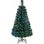 COSTWAY 90cm umělý vánoční stromek s optickými vlákny a měničem barev Jedle s PVC jehlicemi zelená – Zbozi.Blesk.cz
