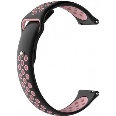 BStrap Silicone Sport řemínek na Huawei Watch GT2 42mm, black/pink SXI001C0207 – Zboží Mobilmania