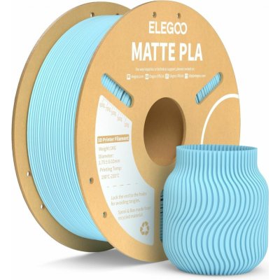Elegoo PLA MATTE 1,75 mm 1 kg Ledově modrá – Zboží Živě