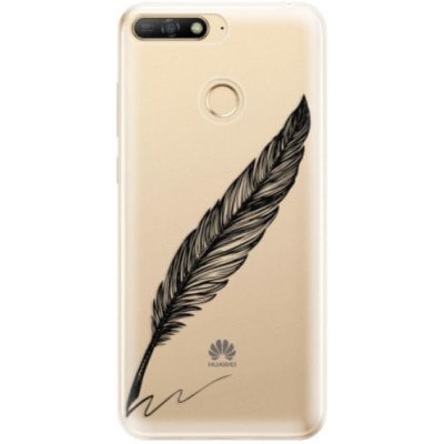 iSaprio Writing By Feather Huawei Y6 Prime 2018 černé – Zboží Mobilmania