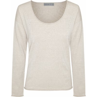 ICEBREAKER Dámský svetr Wmns Flaxen LS Crew Sweater Twig – Zboží Mobilmania