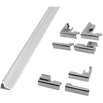 Mereo CKND261Z Spodní ALU prahová lišta pro CK10111Zx - CK10511Zx, vč. 7ks koncovek – Zboží Dáma