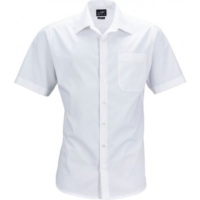 James & Nicholson pánská košile s krátkým rukávem JN644 bílá