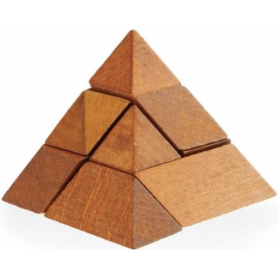 Alltoys Dřevěný hlavolam Pyramida – Zbozi.Blesk.cz