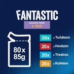 Felix Fantastic hovězí kuře tuňák treska jelly 80 x 85 g – Sleviste.cz