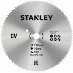 Stanley 10215 Pilový kotouč pro příčné řezy 190 x 16 mm, 100 zubů – Zboží Dáma