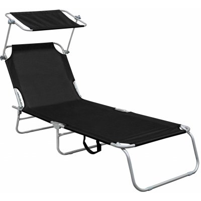 Linder Exclusiv černá polohovací lehátko – Sleviste.cz
