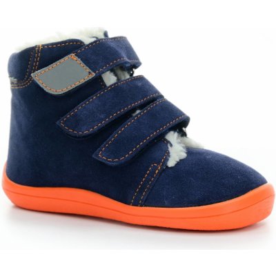 Beda boty zimní s membránou BF 0001/W/MK/Y kožíšek, vyšší blue mandarine – Zboží Mobilmania