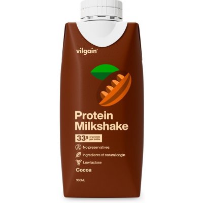 Vilgain Protein Milkshake kakao 330 ml – Zboží Mobilmania