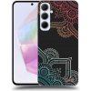 Pouzdro a kryt na mobilní telefon Samsung Picasee silikonové Samsung Galaxy A35 5G Flowers pattern černé