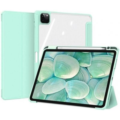 SES 2v1 Smart flip cover + zadní silikonový ochranný obal s držákem na pero pro Apple iPad Air 5 10.9" 2022,M1 12404 světle zelený – Zboží Mobilmania