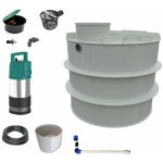 Mravec Plast Nádrž na dešťovou vodu s čerpadlem samonosná kruhová 6 m³ – Sleviste.cz