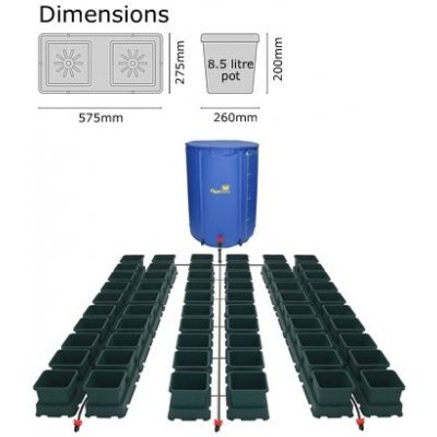 Autopot Easy2grow Kit se 60 květináči, včetně 400 l Flexitank – Zbozi.Blesk.cz