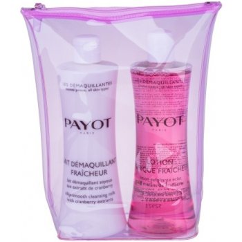 Payot Les Démaquillantes odličovací přípravek Silky Smooth Cleansing Milk 400 ml + pleťové tonikum Exfoliating Radiance-Boosting Lotion 400 ml + etue dárková sada