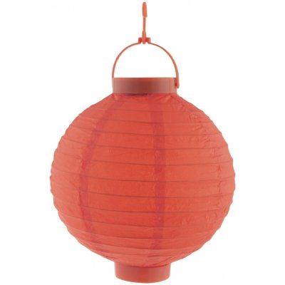 Lampion se světlem 20 cm, červená – Zboží Mobilmania