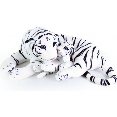 Rappa Velký tygr bílý ležící s mládětem 40 cm od 478 Kč - Heureka.cz
