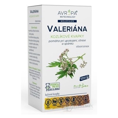 Avropa VALERIÁNA Kozlík bylinné kapky 50 ml – Hledejceny.cz