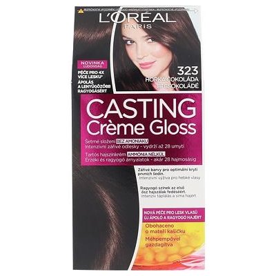 L'Oréal Paris Casting Creme Gloss barva na vlasy na barvené vlasy na všechny typy vlasů 323 Darkest Chocolate 48 ml – Sleviste.cz