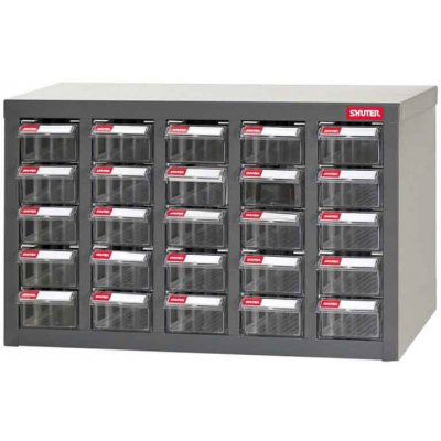 Shuter Galvanizovaný kovový organizér pro dílenský materiál a díly s 25 zásuvkami - ST1-525 ST1-525 – Zboží Dáma