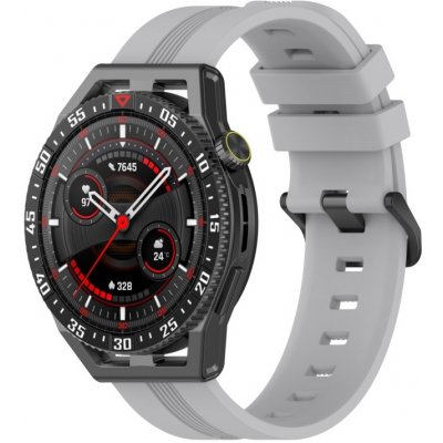 PROTEMIO RUBBER Silikonový řemínek Huawei Watch Buds / GT3 SE / GT3 Pro 46mm šedý 59917