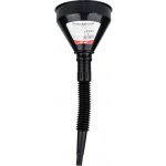 Flexibilní černý univerzální trychtýř se sítkem na kapalné palivo vodu 13,5 cm AMIO-04036, , , – Zboží Mobilmania