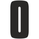 Samolepící 0 samolepící vinylová fólie arch 5 ks - čísla 100 mm – Zbozi.Blesk.cz