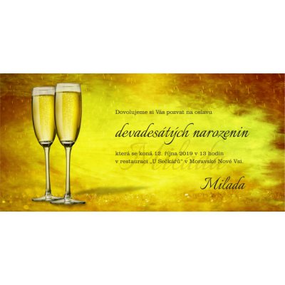 Pozvánka DL 036 – Zboží Dáma