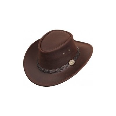 Klobouk kožený Bushman tmavě hnědá – Sleviste.cz
