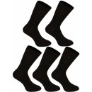 Nedeto 5PACK ponožky vysoké bambusové 5NDTP001 černé