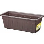 Nohel garden Truhlík samozavlažovací GARDENFLOR plastový hnědý 50 cm – Zboží Dáma