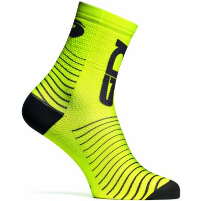 Ponožky FUN LINE yellow fluo/black – Zboží Mobilmania