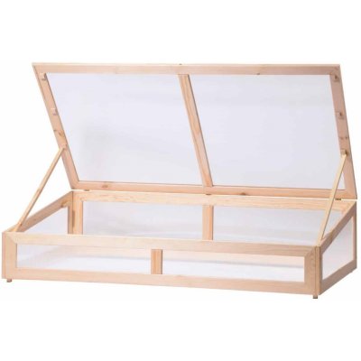 Dobar Dřevěné se střechou 126 x 67 x 31,5 cm hnědé – Zboží Dáma