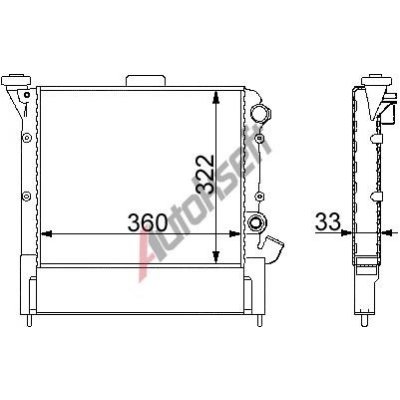 Chladič vody 36.22.500 | Zboží Auto