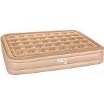 Nils Camp NC2808 Dvouosobová nafukovací matrace s vestavěnou pumpou béžová 200 x 145 x 35 cm – Zboží Dáma