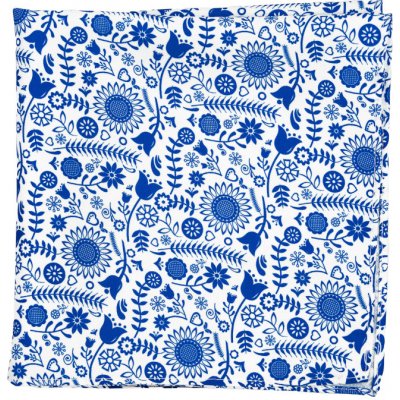 Bubibubi kapesníček do saka s folklorním vzorem bílý – Zboží Dáma