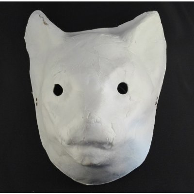 Maska bílá na domalování kočička – Zboží Mobilmania