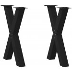 Omaxi 316288 Nohy k jídelnímu stolu ve tvaru X 2 ks černé 50 x 72-73 cm ocel – Zboží Dáma