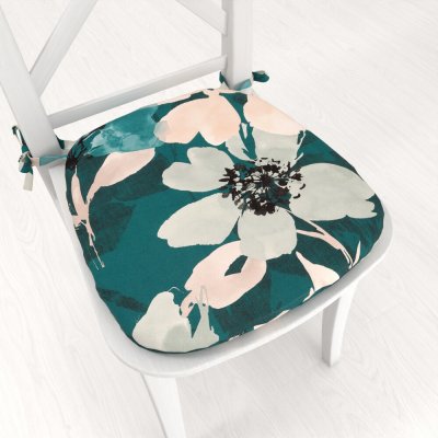 Biante Tamara TMR-027 Velké květy na tmavě zeleném 39 x 37 x 3 cm Sametový oblý – Hledejceny.cz