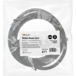 Solight flexo šňůra, 2.5m, 3 x 2.5mm2, gumová H07RN-F3, černá – Zboží Živě