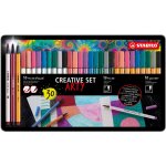 STABILO Fixy Pen 68 brush Pen 68 & point 88 ARTY 30 ks sada v plechu 4006381601481 – Hledejceny.cz