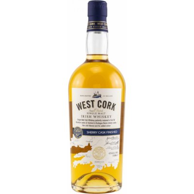 West Cork Single Malt Sherry Cask Finish 12y 43% 0,7 l (holá láhev) – Zboží Mobilmania